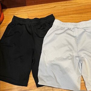Black and White Athletic Shorts